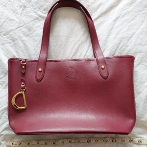 Ralph Lauren wine-red tote bag